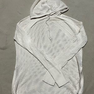 CAbi Mesh Hoodie #5587  Cream Size Small *Price Drop*